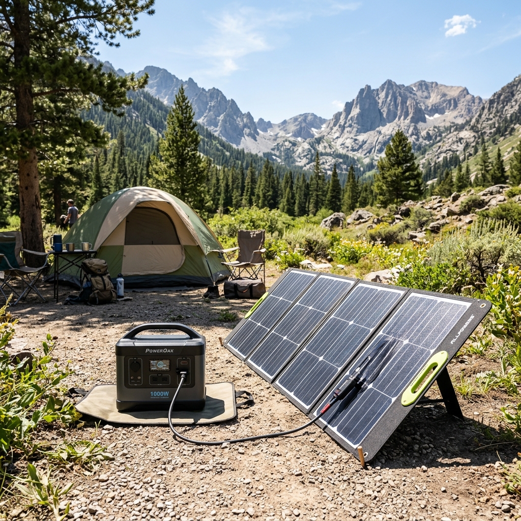 1000-Watt Portable Power Stations with Solar Charging