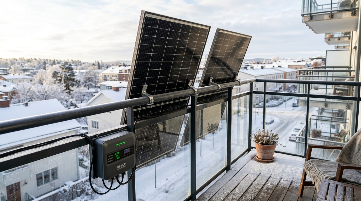 Winter Solar Generation & Sub-Zero Battery Charging (2026): Balcony Yields, Snow & Cold LiFePO4 Rules